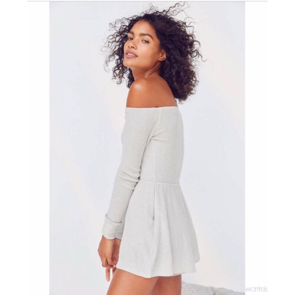 Out From Under Ribbed Off-The-Shoulder Romper - Picture 3 of 8